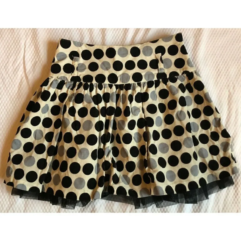 The Children Place Girls Corduroy Polka Dot Skirt Size 6